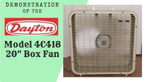 dayton 20 metal box fan|vintage dayton ceiling fan.